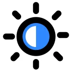 Brightness SVG Icon